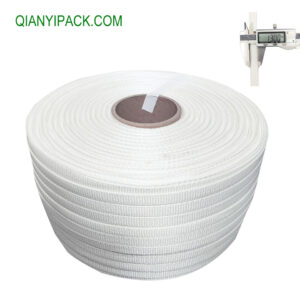 Cerclage en polyester tissé d'emballage flexible de 13 mm